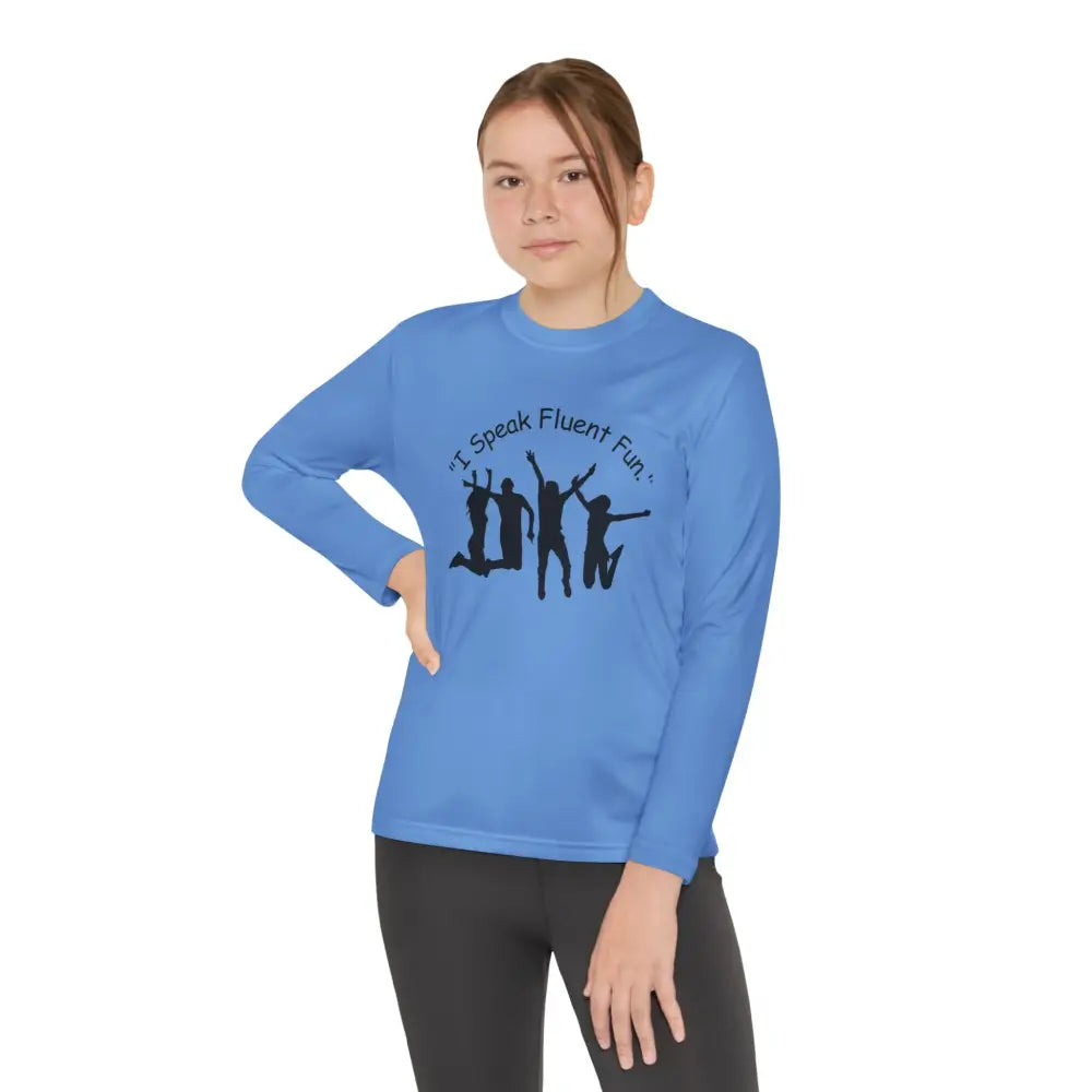 I Speak Fluent Fun Youth Unisex Long Sleeve Shirt. Perfect Gift for Teens - Kids clothes
