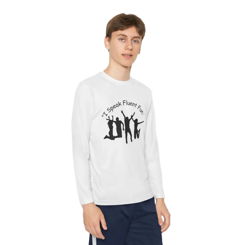 I Speak Fluent Fun Youth Unisex Long Sleeve Shirt. Perfect Gift for Teens - Kids clothes
