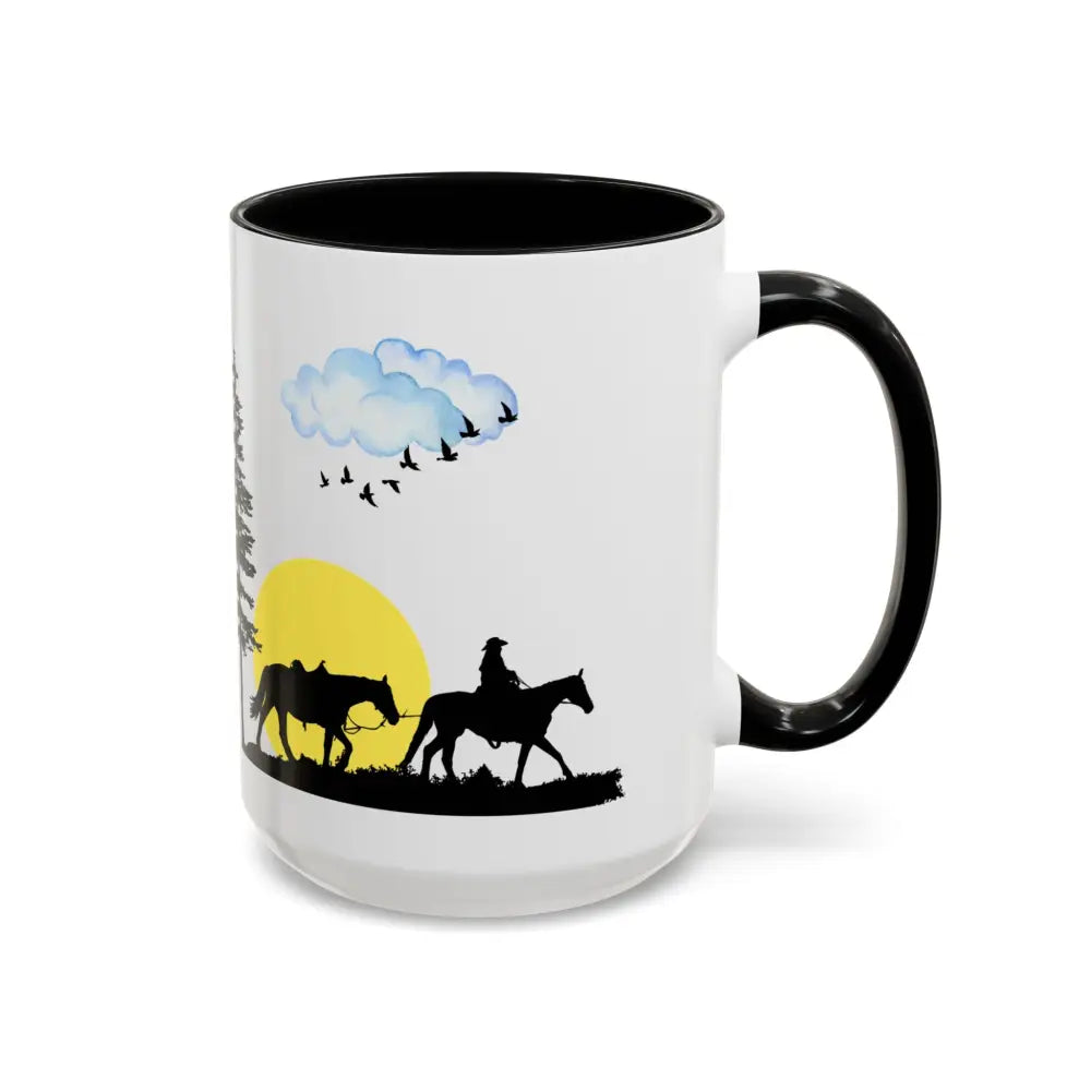 I Would Rather Be Riding My Horse Coffee Mug 15oz Unique Coffee Cup - 15oz / Black - Mug