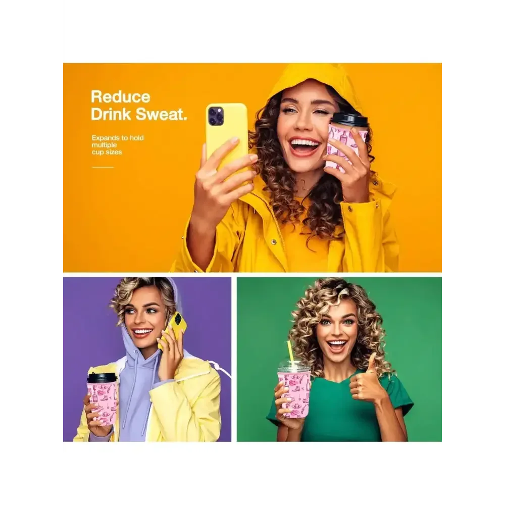 Ice Coffee Drink Sleeves, Cowgirl Western Reusable Neoprene Sleeve - The Best New Thing