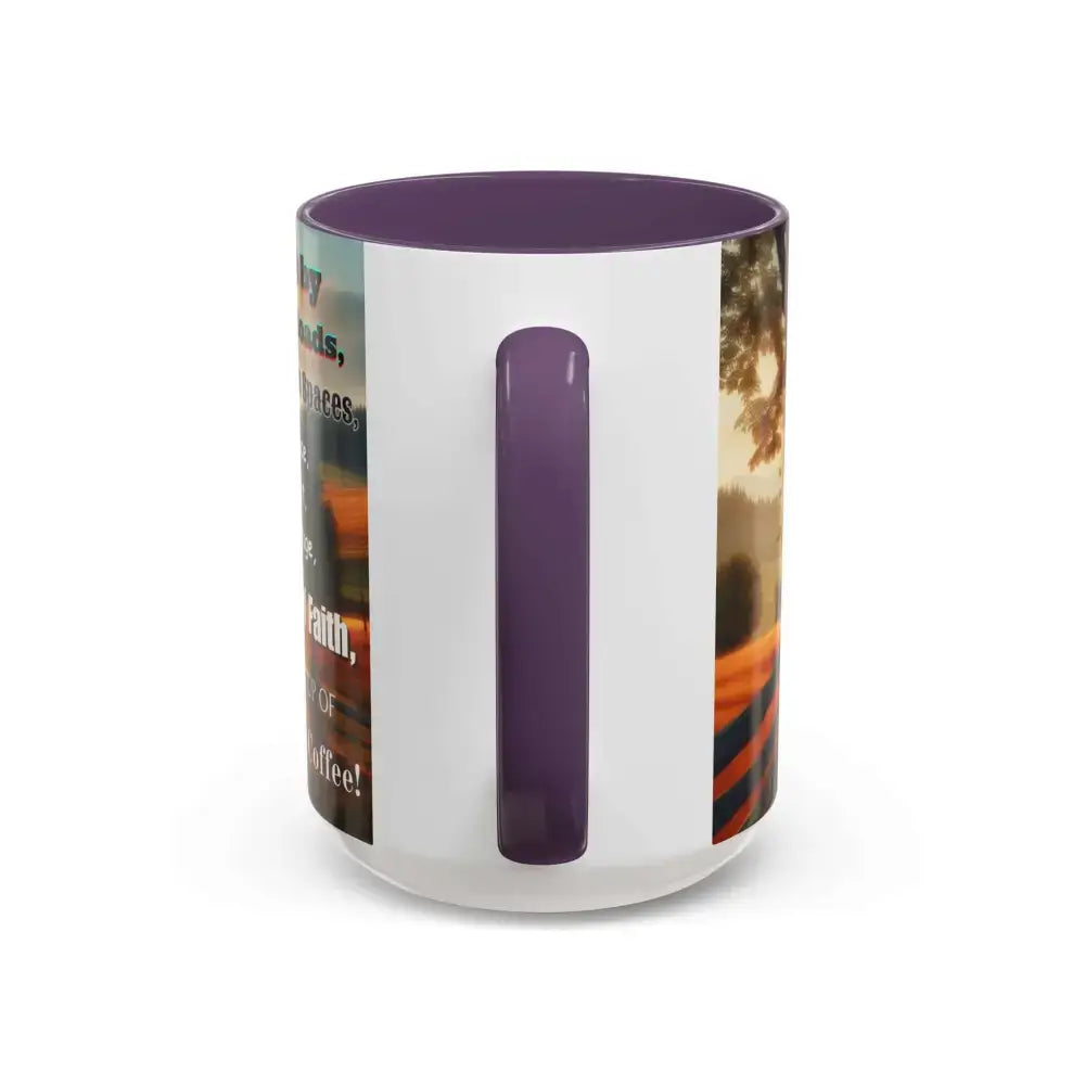 Inspirational Faith Coffee Mug Motivational Mug Country Coffee Mugs Inspirational Gift Idea 15ozs - Mugs