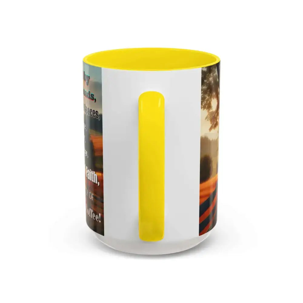 Inspirational Faith Coffee Mug Motivational Mug Country Coffee Mugs Inspirational Gift Idea 15ozs - Mugs