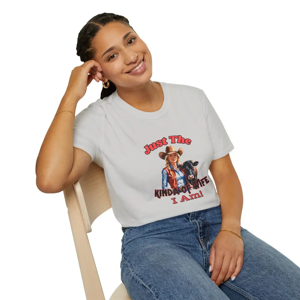 Just The Kinda Of Wife I Am T-Shirt Funny Farm Wife Shirt Gift for Animal Lovers Farmers Wife - T-Shirt