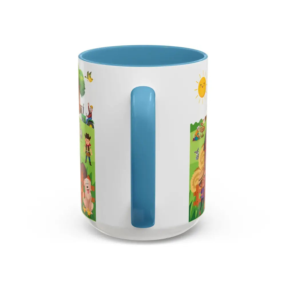 Life is Better on the FARM Mug Cartoon Cup for Kids Love Farming Cup of Joy 15oz - Mug