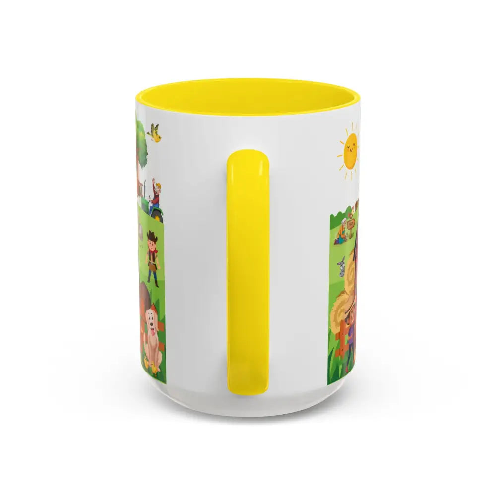 Life is Better on the FARM Mug Cartoon Cup for Kids Love Farming Cup of Joy 15oz - Mug