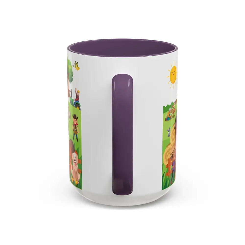 Life is Better on the FARM Mug Cartoon Cup for Kids Love Farming Cup of Joy 15oz - Mug