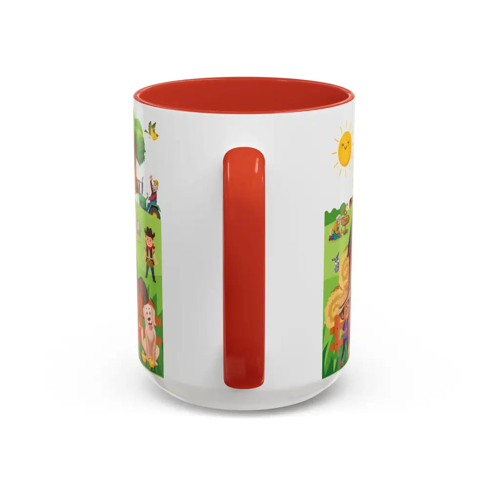 Life is Better on the FARM Mug Cartoon Cup for Kids Love Farming Cup of Joy 15oz - Mug