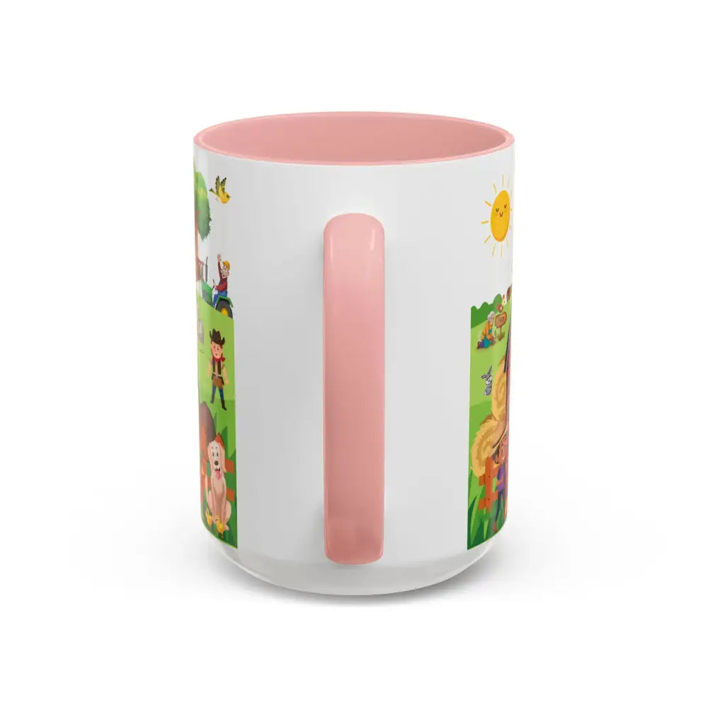 Life is Better on the FARM Mug Cartoon Cup for Kids Love Farming Cup of Joy 15oz - Mug