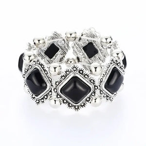 Western Fashion Bracelets Elastic Bracelets & Bangles Horse Lover Jewelry - Black 1 - Jewelry