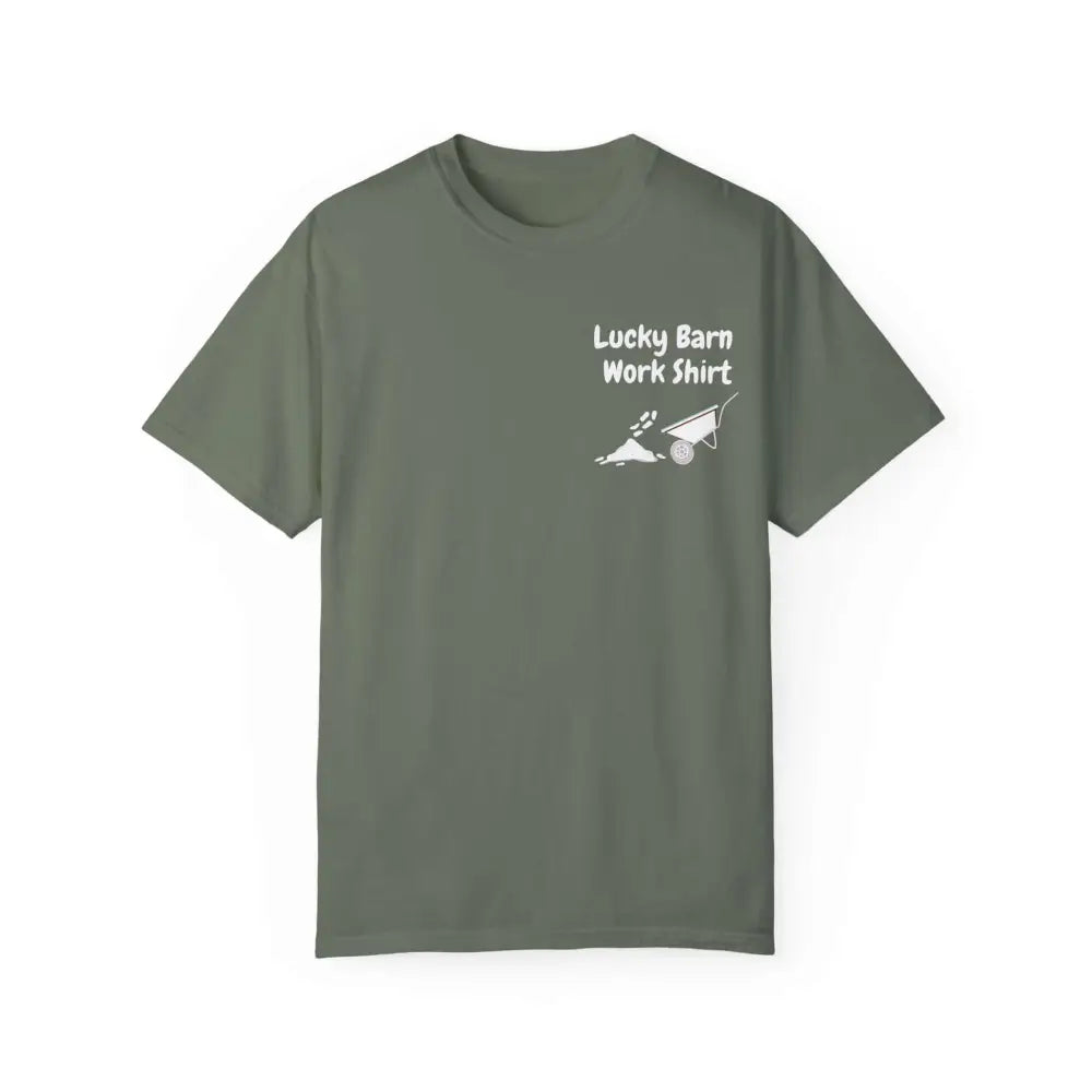 Lucky Barn Work T-shirt Farm and Rancher Work Tee Work Shirt - Moss / S - T-Shirt