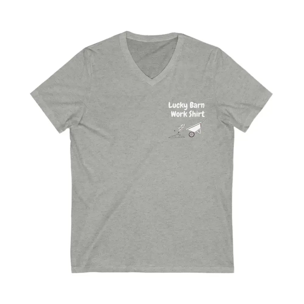 Lucky Barn Work T-Shirt, V-Neck Jersey Short Sleeve Tee - The Best New Thing