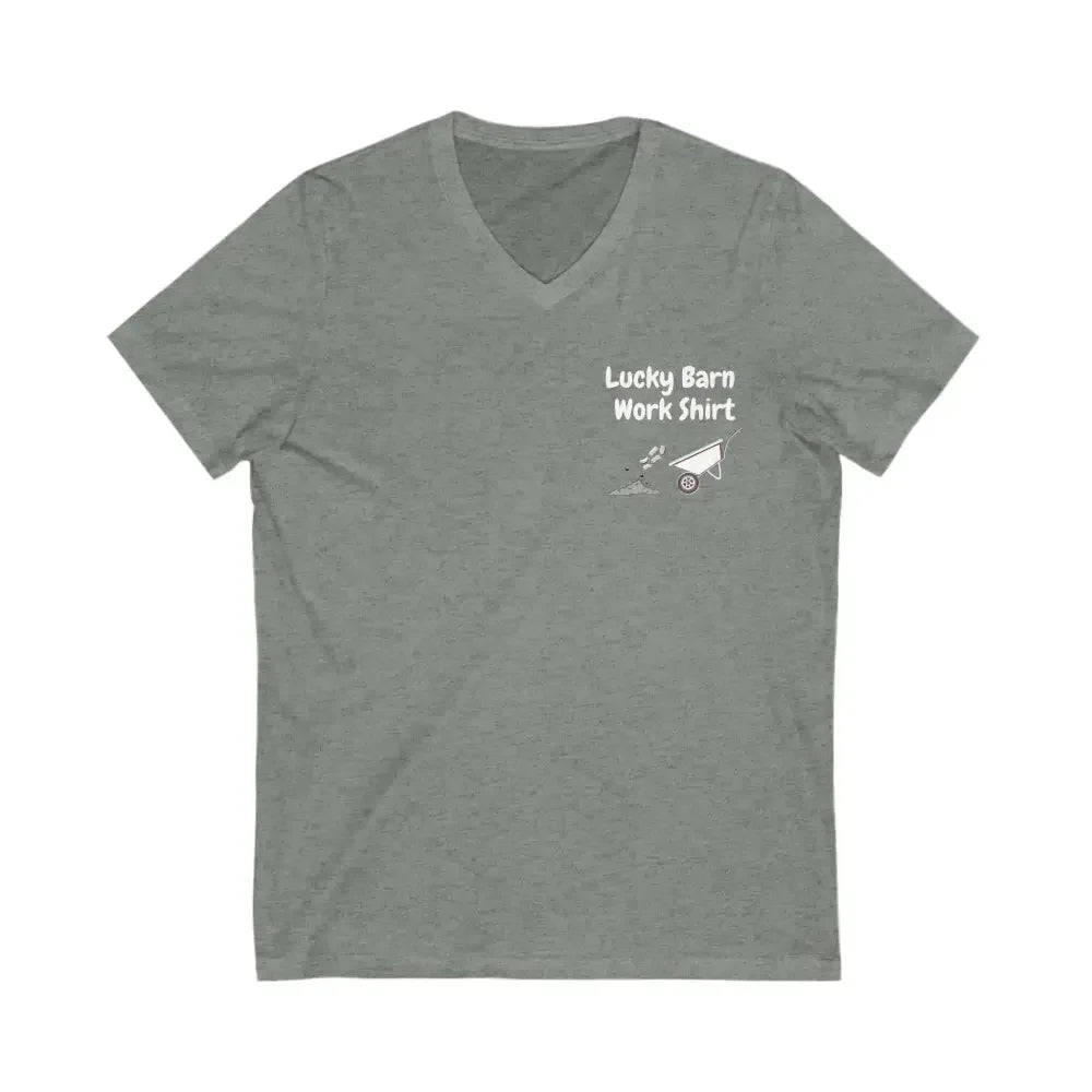 Lucky Barn Work T-Shirt, V-Neck Jersey Short Sleeve Tee - The Best New Thing