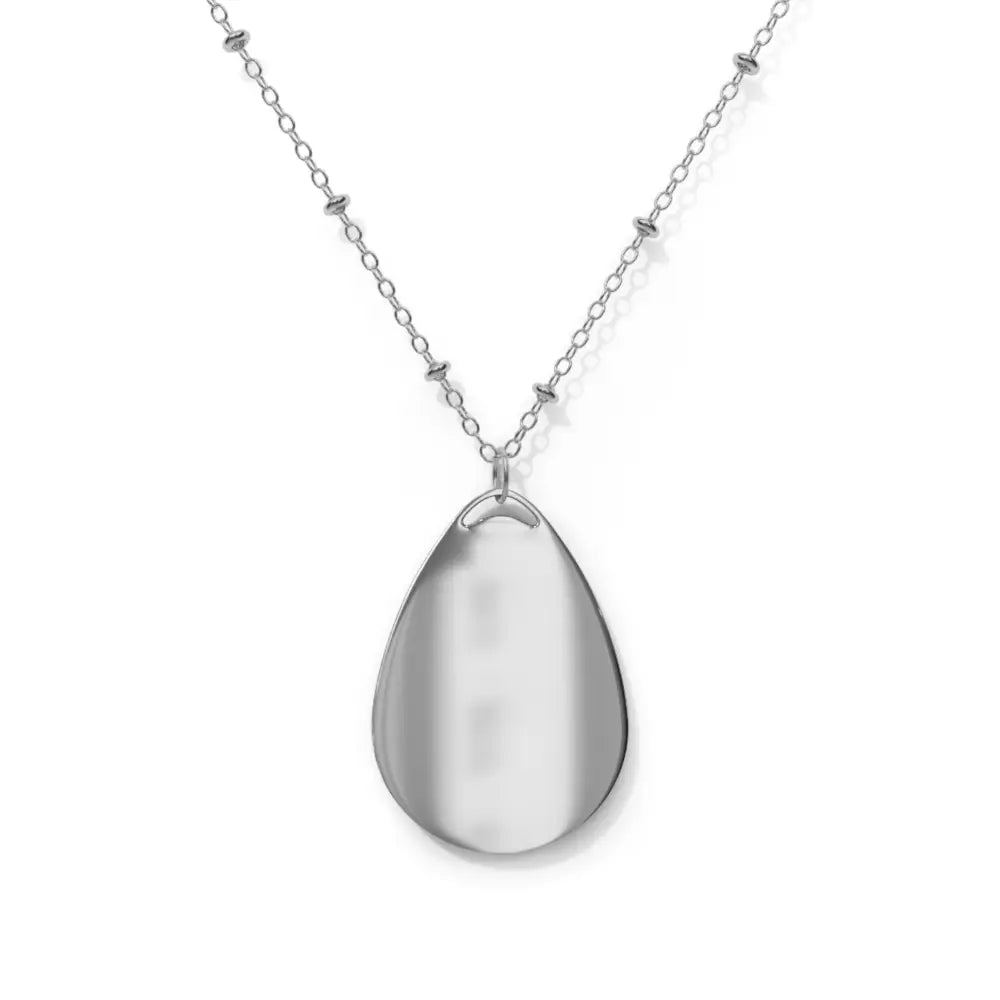 Memorial Oval Necklace: Gone But Never Forgotten Sympathy Jewelry Remembrance Gift Bereavement Keepsake Elegant