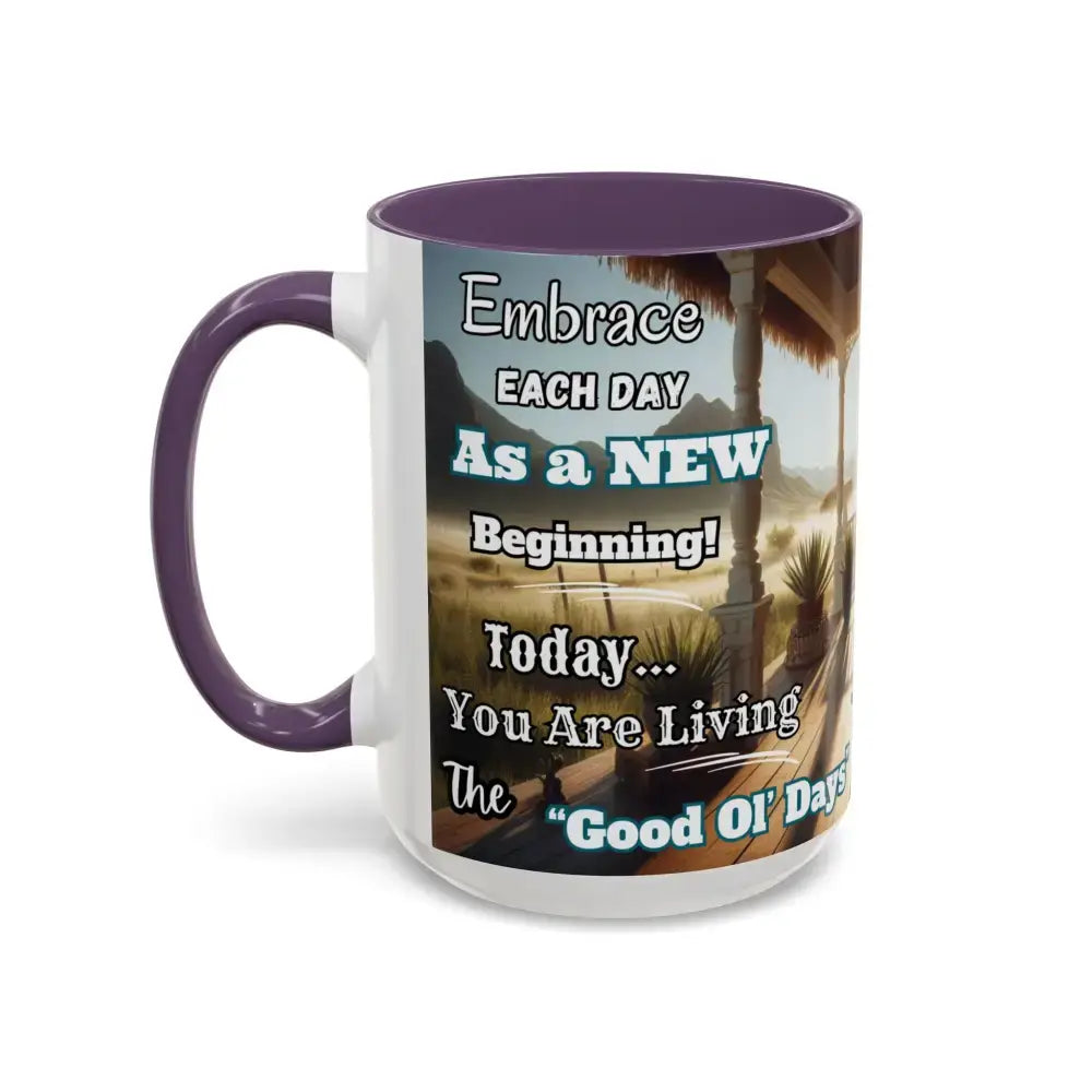 Morning Motivational Accent Coffee Mug - Perfect Pick Me Up Gift - Mugs
