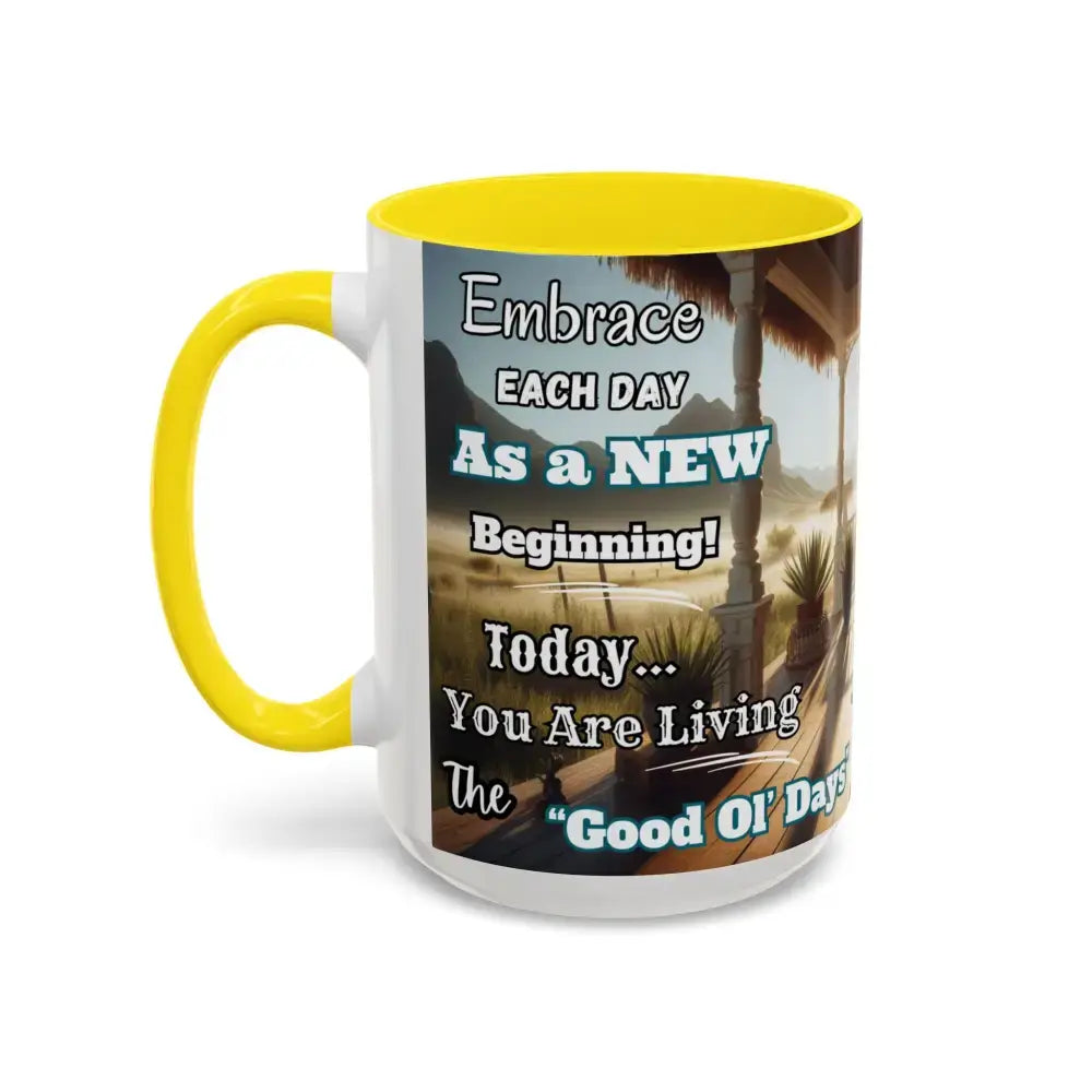 Morning Motivational Accent Coffee Mug - Perfect Pick Me Up Gift - Mugs