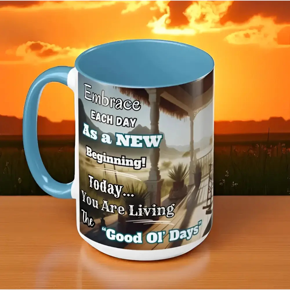 Morning Motivational Accent Coffee Mug - Perfect Pick Me Up Gift - Mugs