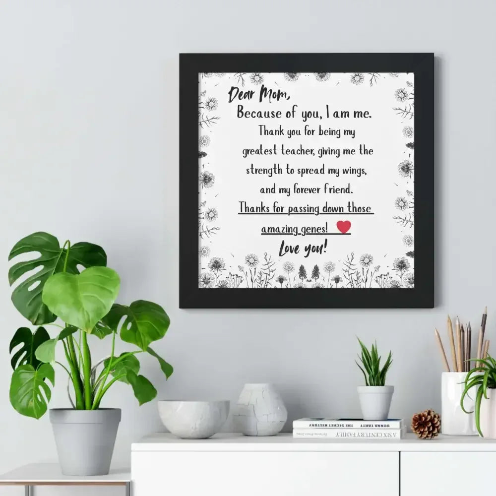 Mother's Day Heart Felt Poster Gift, Gift for Mom, Best Gifts for Mom - The Best New Thing