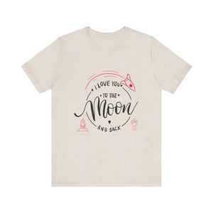 Mother’s Day Love You to the Moon and Back Unisex T-Shirt - Heather Dust / XS - T-Shirt
