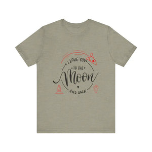 Mother’s Day Love You to the Moon and Back Unisex T-Shirt - Heather Stone / XS - T-Shirt