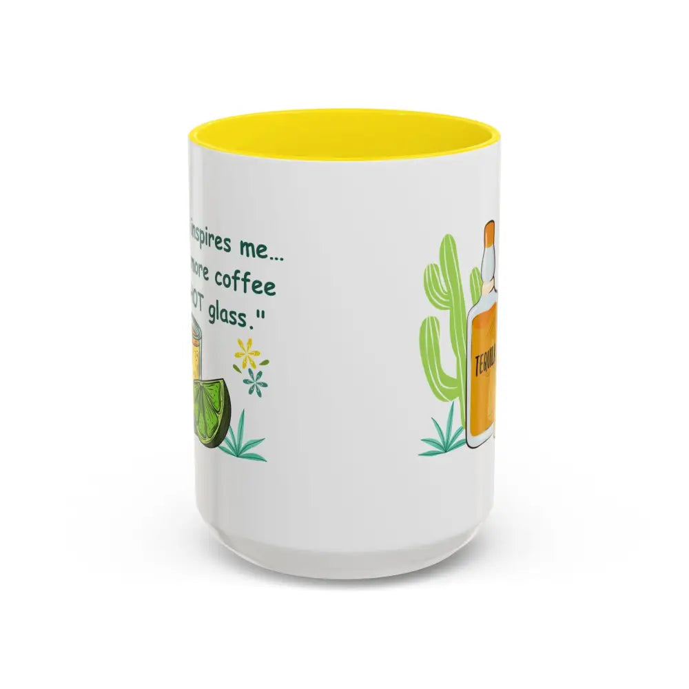 My boss inspires me to drink more coffee in a shot glass coffee cup coffee mug 15oz - Mugs