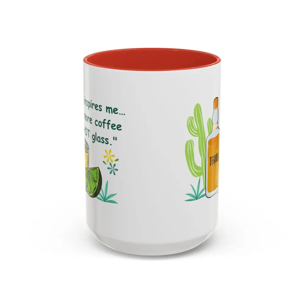 My boss inspires me to drink more coffee in a shot glass coffee cup coffee mug 15oz - Mugs