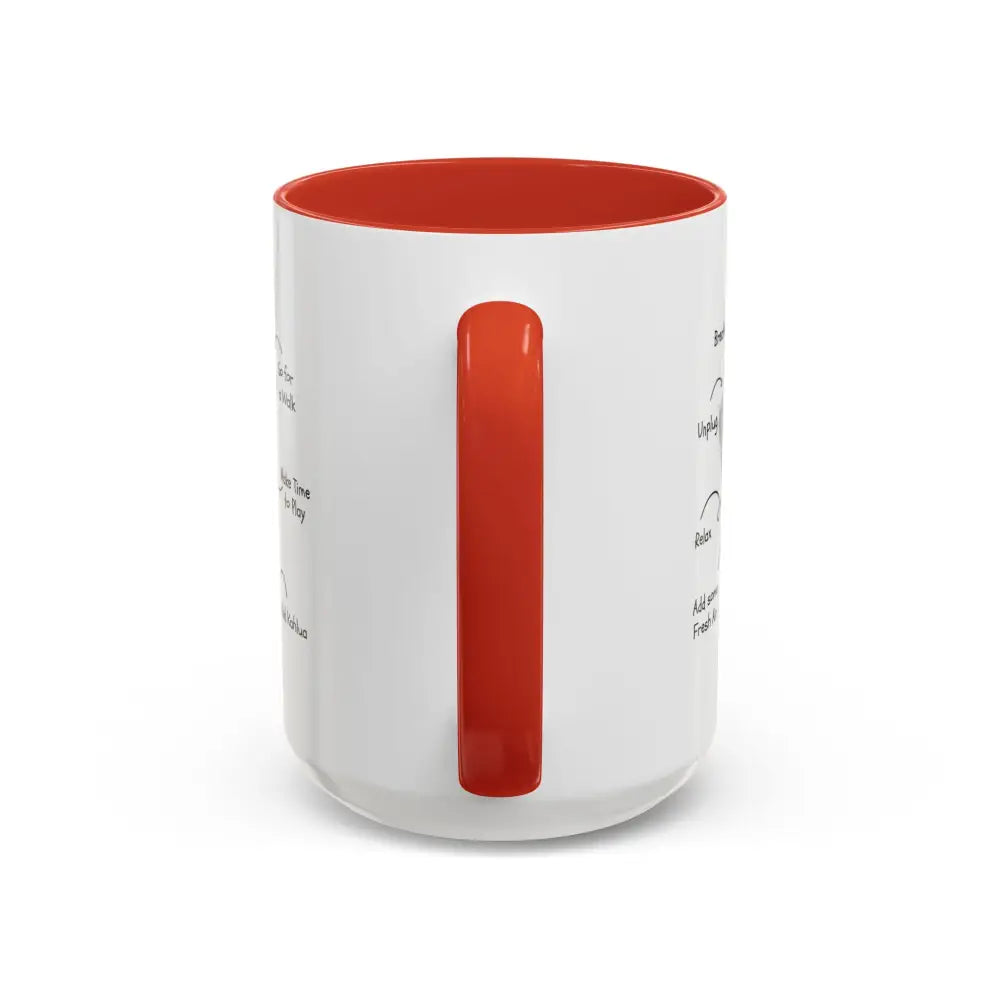 Office Gift Coffee Cup Mug Relax Breathe and Unplug with a Cup of Joy - Mugs