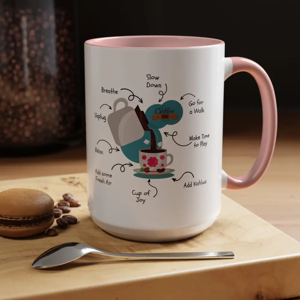 Office Gift Coffee Cup Mug Relax Breathe and Unplug with a Cup of Joy - Mugs