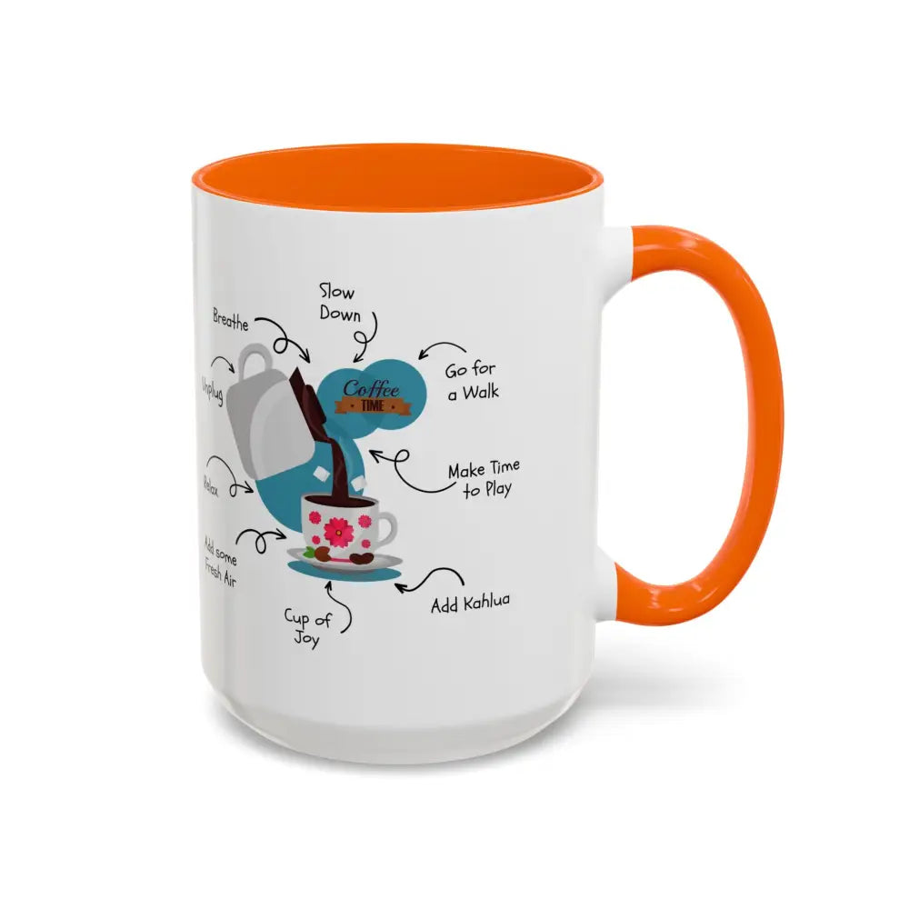 Office Gift Coffee Cup Mug Relax Breathe and Unplug with a Cup of Joy - Mugs