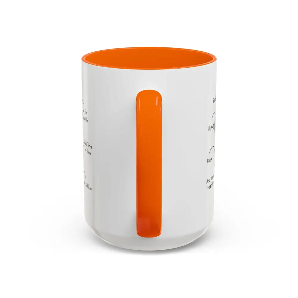 Office Gift Coffee Cup Mug Relax Breathe and Unplug with a Cup of Joy - Mugs