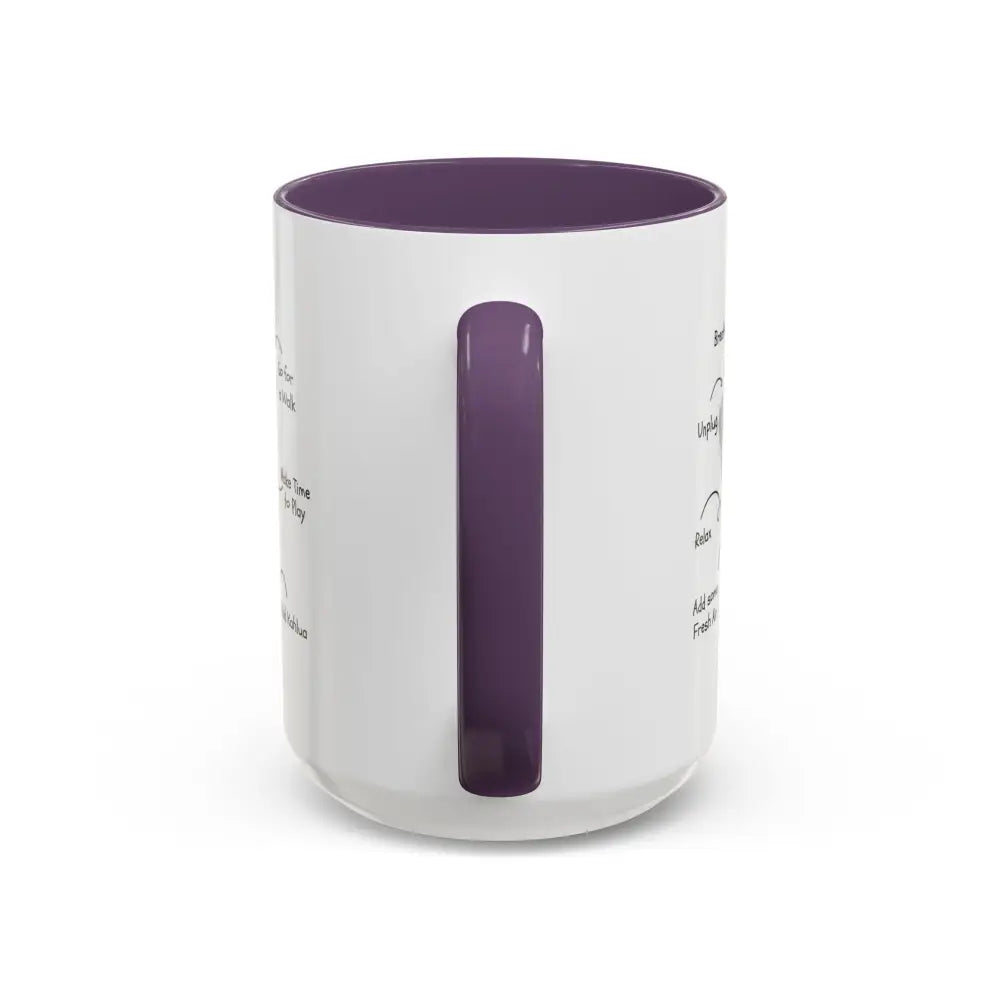 Office Gift Coffee Cup Mug Relax Breathe and Unplug with a Cup of Joy - Mugs
