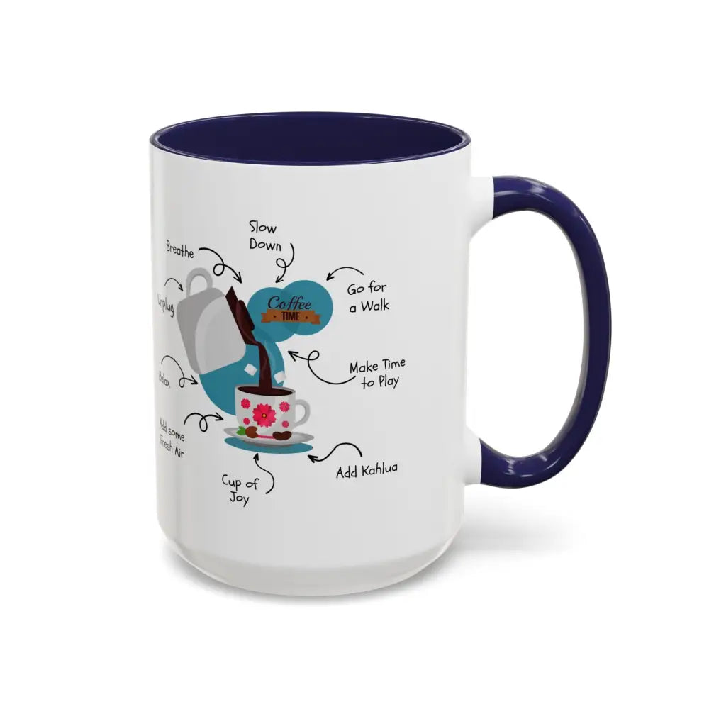 Office Gift Coffee Cup Mug Relax Breathe and Unplug with a Cup of Joy - Mugs