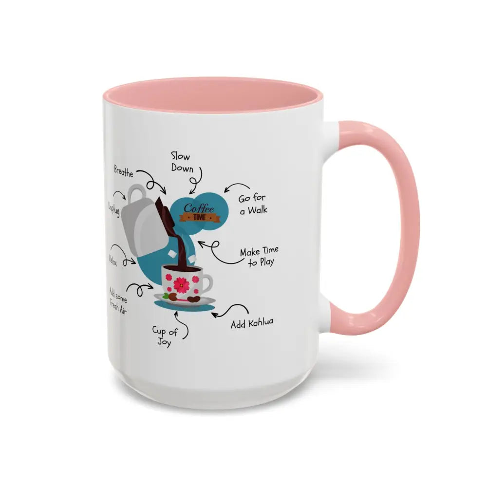 Office Gift Coffee Cup Mug Relax Breathe and Unplug with a Cup of Joy - Mugs