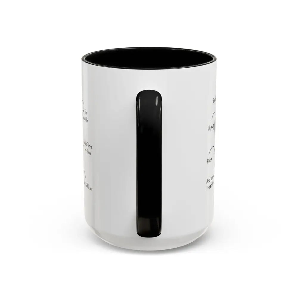 Office Gift Coffee Cup Mug Relax Breathe and Unplug with a Cup of Joy - Mugs