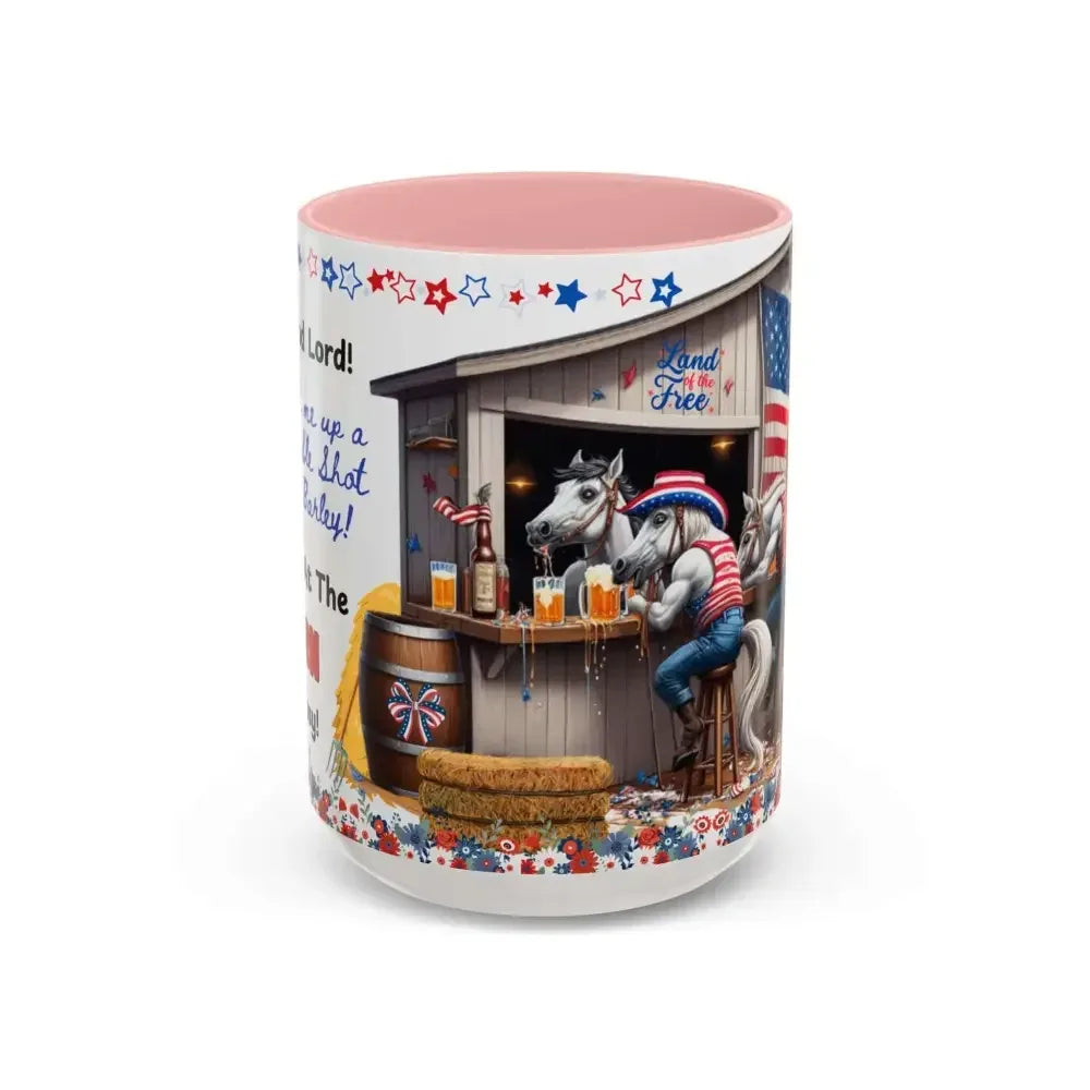 Patriotic Horse Country Coffee Mug, Independence Day Fun Gift Ideas - The Best New Thing