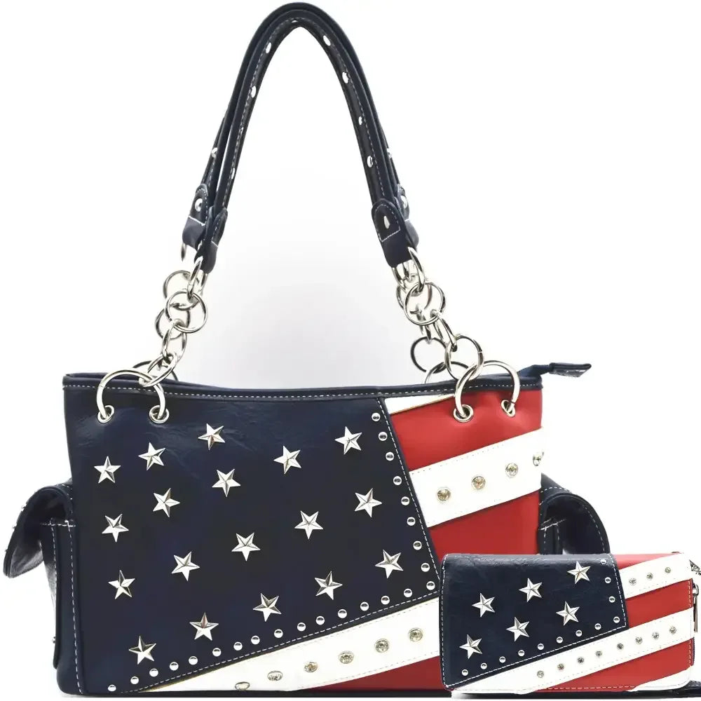 Patriotic Purse, PU Purse and Wallet Set, Patriotic Shoulder Bags - The Best New Thing