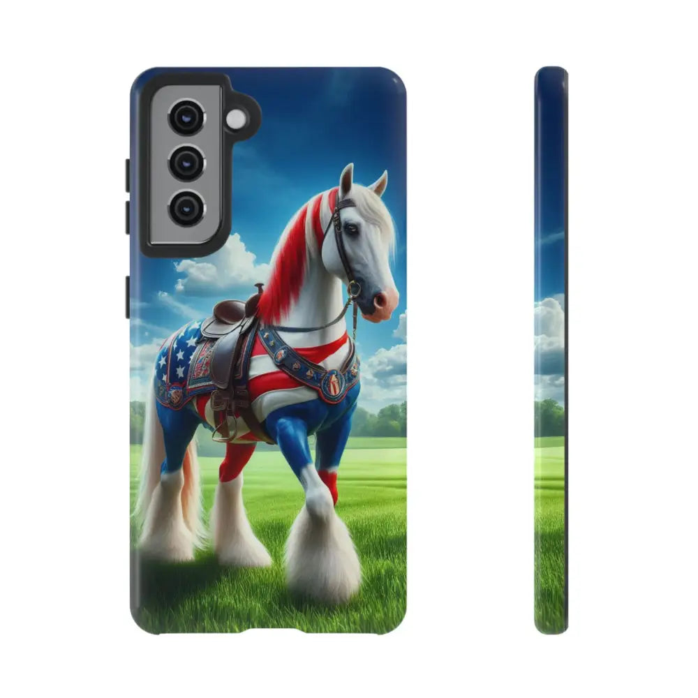 Patriotic Samsung Cell Phone Case - Tough Samsung Cover Gifts - Samsung Galaxy S21 / Glossy - Phone Case
