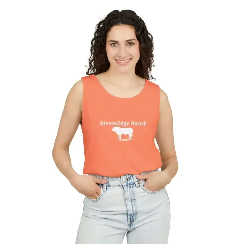 Personalize Tank Top Farmer Work Apparel Cowboy Tee Shirt Western for Men and Women - Melon / S - Tank Top