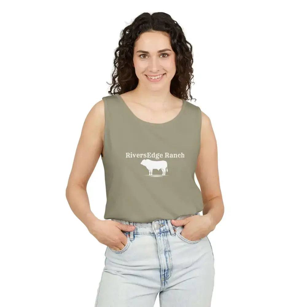 Personalize Tank Top Farmer Work Apparel Cowboy Tee Shirt Western for Men and Women - Sandstone / S - Tank Top