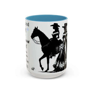 Personalized Bridesmaid Coffee Mug Western Country Wedding Party Gift for Bridesmaid - 15oz / Light Blue - Mugs