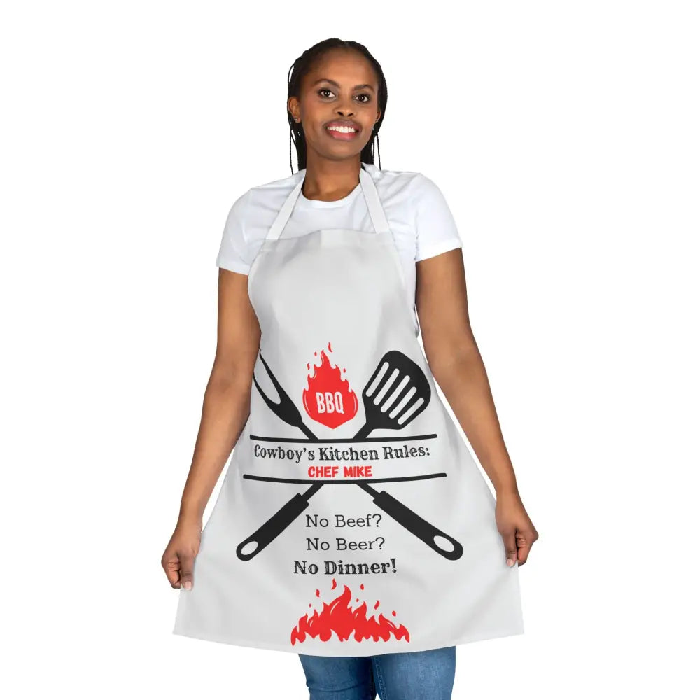 Personalized Chef Apron for Country Cook Chefs Gift BBQ Grilling Apron Customized Unique Gifts - Apron