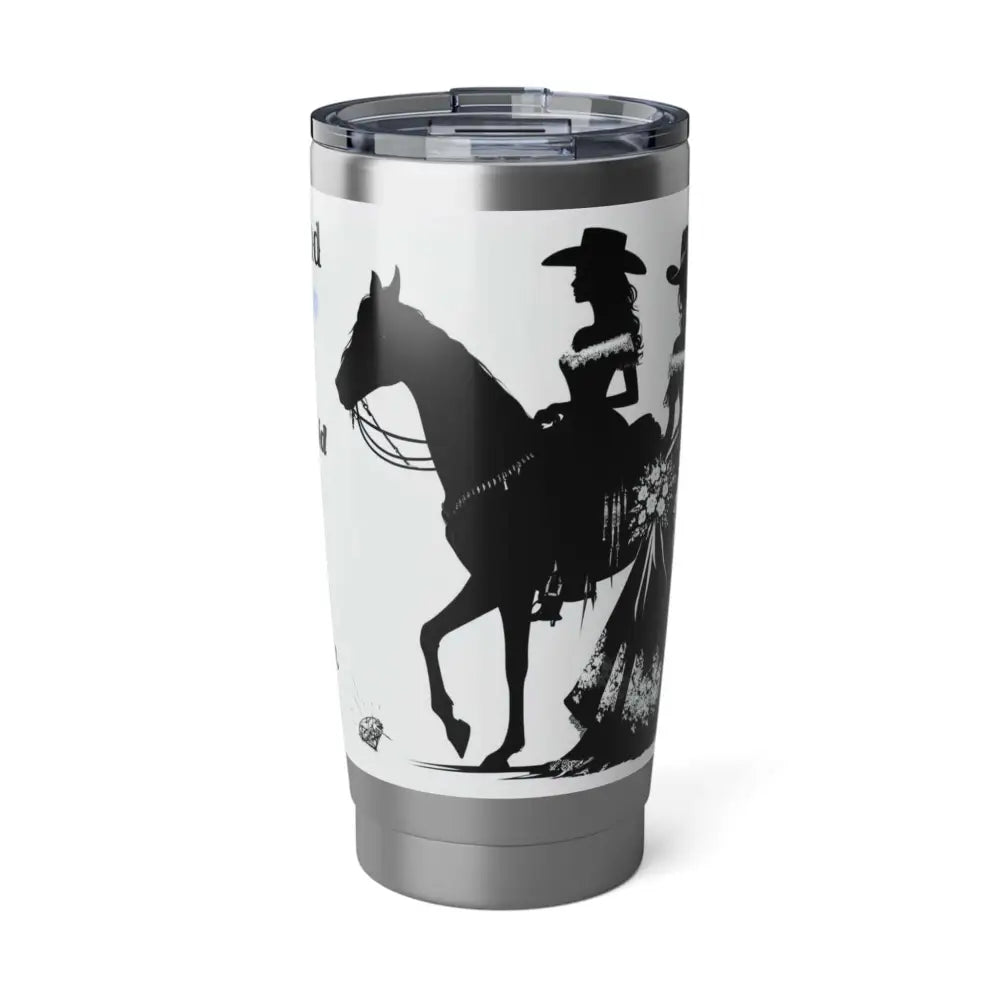 Personalized Insulated Tumber Bachelorette Bridesmaid Gift Western Bridesmaids Coffee Mug 20oz - 20oz / Silver - Mugs