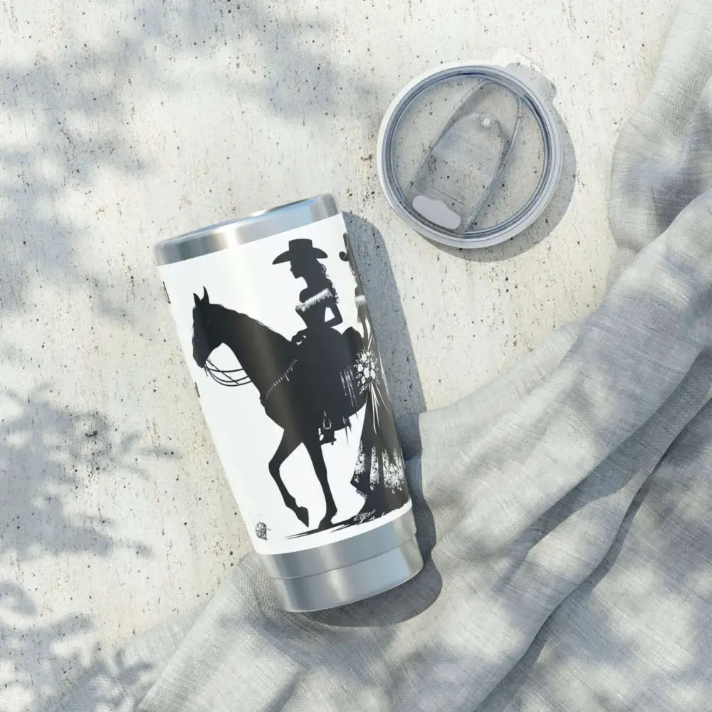 Personalized Insulated Tumber Bachelorette Bridesmaid Gift Western Bridesmaids Coffee Mug 20oz - 20oz / Silver - Mugs