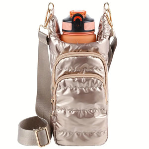 Portable Multi-Functional Bottle Sleeve Trail Ride Bag Travel Bag Bottle Sleeve Bag - Golden - Drink Sleeves
