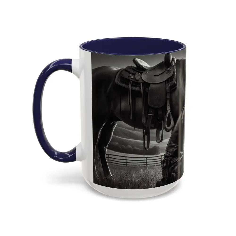 Praying Cowboy Inspirational Coffee Mug Rustic Kitchen Decor Western Theme Mug 15oz - Mug