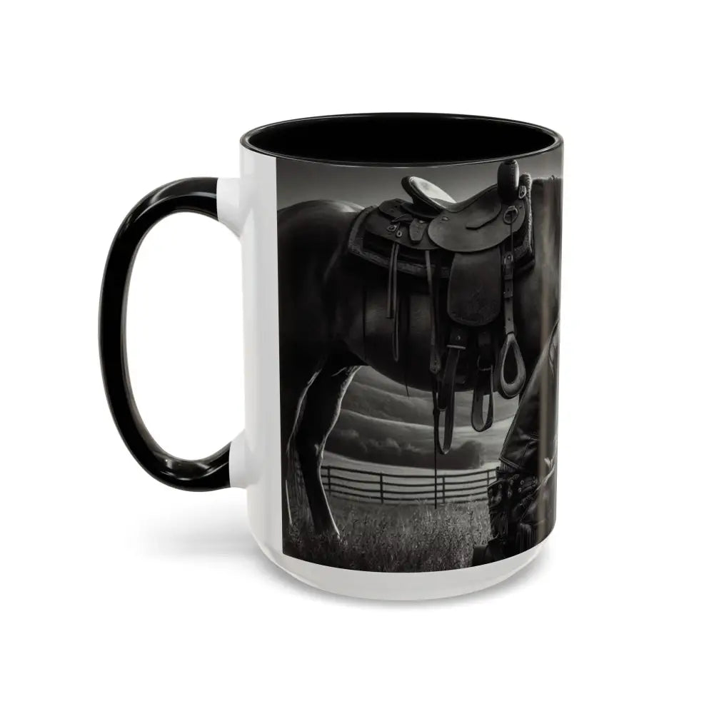 Praying Cowboy Inspirational Coffee Mug Rustic Kitchen Decor Western Theme Mug 15oz - Mug