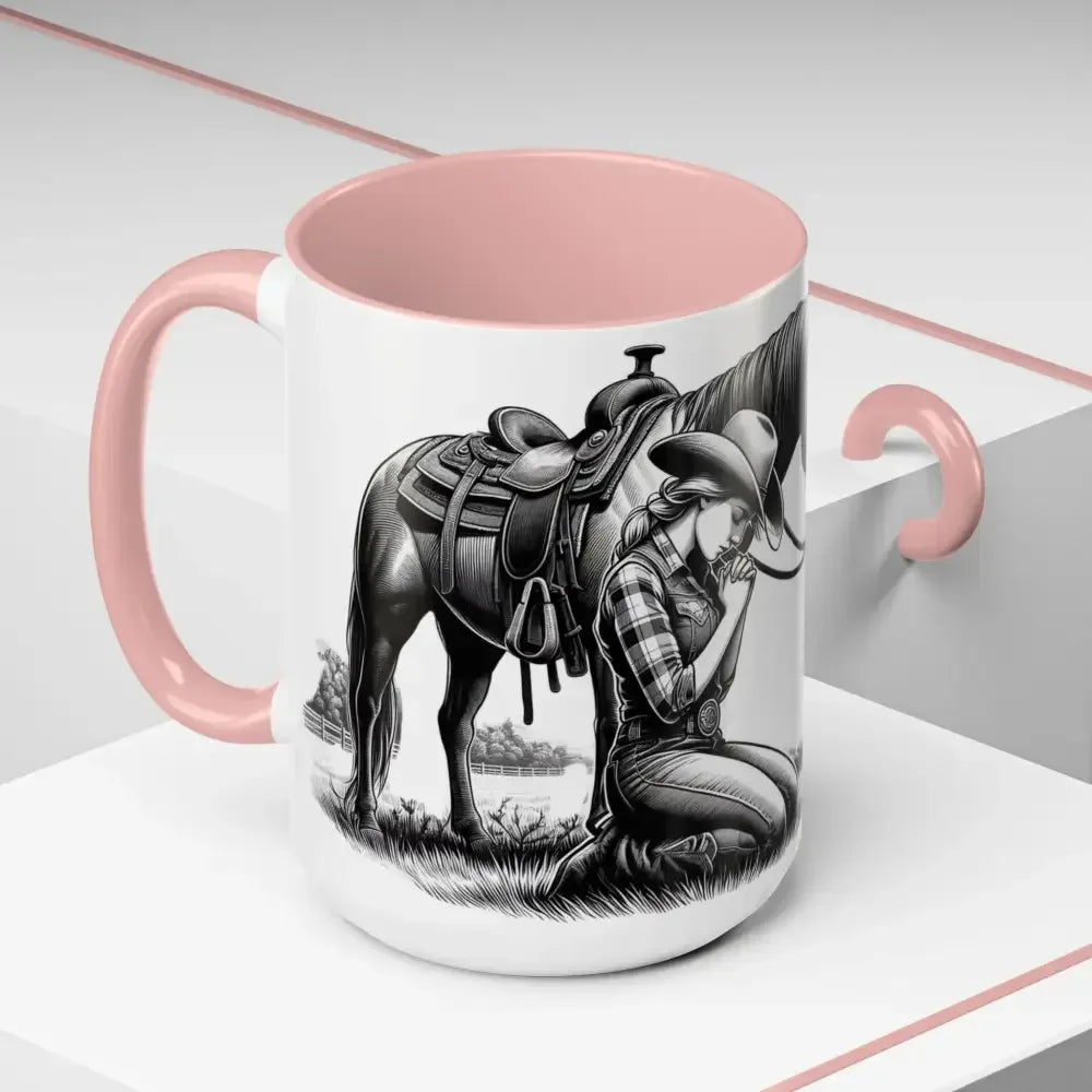 Praying Cowgirl Inspirational Coffee Mug, Horse Lover Cups - The Best New Thing