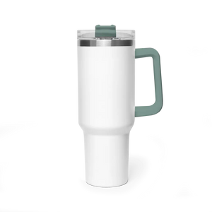 Praying Inspirational Cowboy Thermal Tumbler Stainless Steel Coffee Mug 40oz - 40oz / Grey Green - Mug