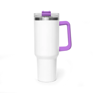 Praying Inspirational Cowboy Thermal Tumbler Stainless Steel Coffee Mug 40oz - 40oz / Light Purple - Mug