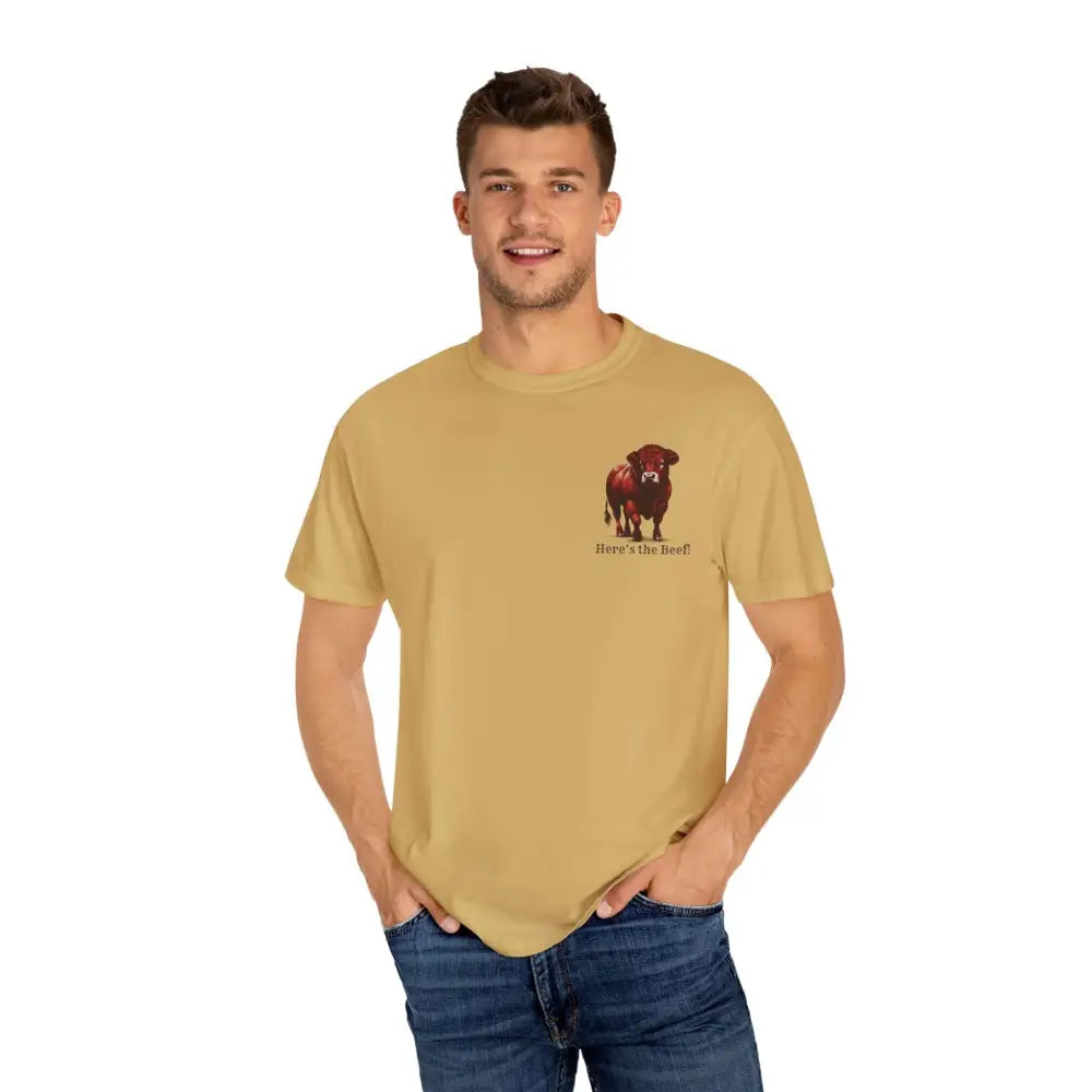 Red Angus Bull Beef T-Shirt for Farmers Ranchers Cowboys Gifts for Him Western Apparel for Men - T-Shirt
