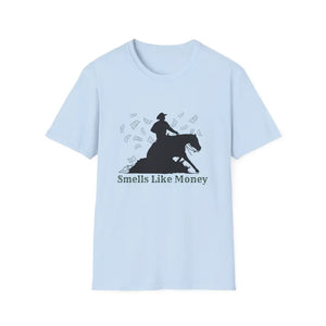 Reining Horse Competition T-Shirt Western Horse Apparel Horse Trainer Tee - S / Light Blue - T-Shirt